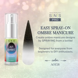 SNS Air Ombre Nail Spray Powder (Pink, AO002) - Nail Art Manicure Designs Using Spray-On Tech - For Beginner Nail Techs & DIY Enthusiasts - Works With Dip Powder, UV Gel & Acrylic