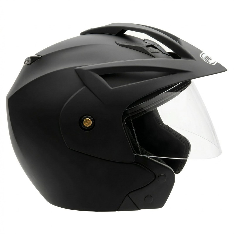 MMG Model 20 Motorcycle Open Face Helmet DOT Street Legal