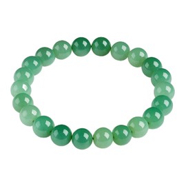Green Aventurine Bracelet – Natural Green Aventurine Beads for Men & Women, Handmade Bohemian Gemstone Bracelet for Luck, Prosperity & Balance