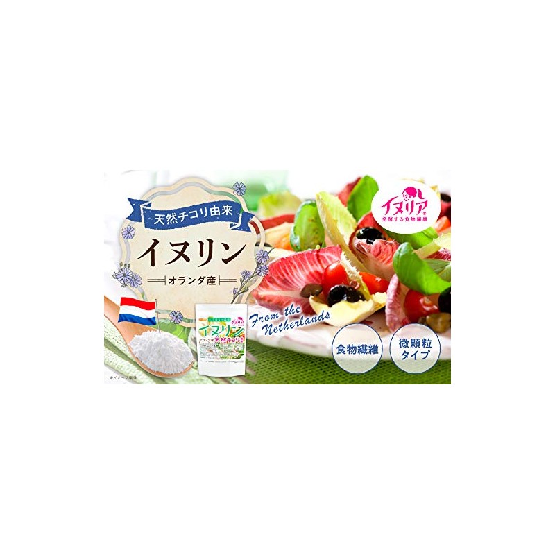 NICHIGA(ニチガ) イヌリン (オランダ産 ） 500g イヌリア 天然チコリ由来 水溶性食物繊維 微顆粒品 Non-GMO