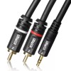 Element-Hz ELE15001M Element-Hz™ 3.5mm / 1/8" Mini Stereo to Dual