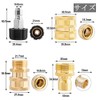Wolfride High Pressure Washer Adapter, One-touch Coupler, M22, 0.6 inch