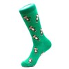 moJJa Socks Three Wise Monkey Crew Socks,Green,Large