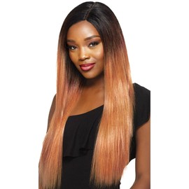 Outre Batik Rouge 5pcs Long Length Straight Style Yaki Texture Futura Synthetic Hair Weaves - NATURAL YAKI 5PCS (DRBAPK)