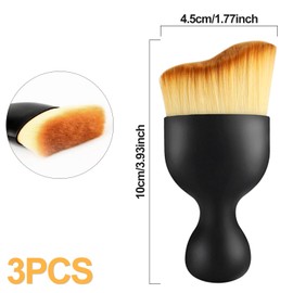 Quelcc Car Interior Cleaning Soft Brush, Cleaning Brush Car Pack of 3, Soft Bristles Car Detailing Brush, Car Cleaning Brush, Car Dust Brush for Dashboard, Air Outlet Gap