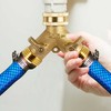 Triumpeek Brass Garden Hose Splitter, 3/4 Inch 2-Way Y Brass