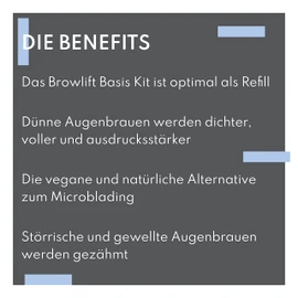 Augenmanufaktur Browlift Eyebrow Lifting Glue and Lotions Eyebrow Shaping and Voluminous Durable 3D Eyebrow Effect - 20 Applications (3-Piece Set)