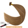 Elailite Bonding Extensions Real Hair Keratin U-Tip Hair Extensions Human