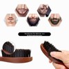 Pack of 3 Boar Bristle Brush Hair Brush with Wooden