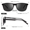 Epavouos Bifocal Reading Sunglasses Men Lightweight TR90 Frame Sun Readers