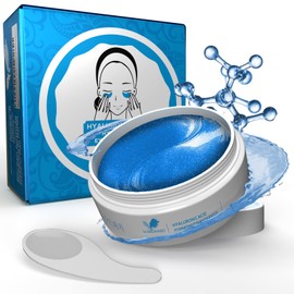 Korean Skincare by Saborando Eye Pads Against Dark Circles & Wrinkles, Eye Mask with Collagen & Hyaluronic Moisturising Eye Care Eye Pads 30 x Beauty Masks