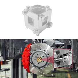 HQRNYP Cube Brake Caliper Compression Tool, Caliper Piston Compressor Tool, 3/8" Disc Brake Piston Caliper Wind Back Cube Tool, Universal Car Accessories Car Rear Disc Brake Piston Tool Fit Cars