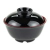 G.E.T. B-123-F, Fuji Collection, Black 12 oz. Melamine Bowls with