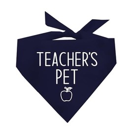 Teacher's Pet Dog Bandana (Navy, XS 388)