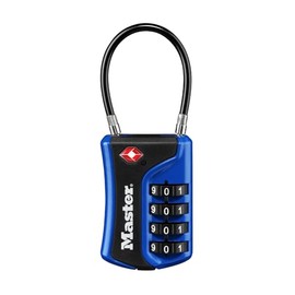 Master Lock Candado de combinación para TSA, Numérico, 1 paquete, Colores Variados