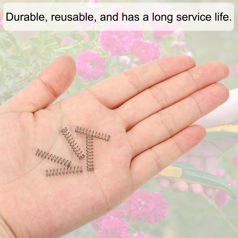 PATIKIL 10pcs 304 Stainless Steel Mechanical Extension Spring Spring 0.5mm
