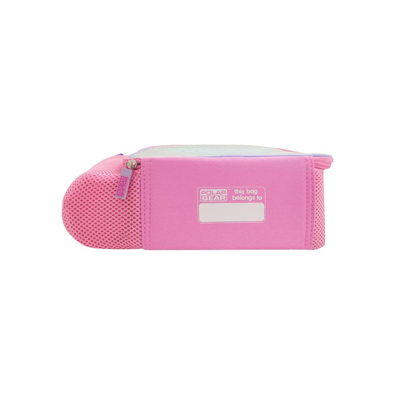 Polar Gear Hearts Lunch Bag Bottle Combo, Polyester, Pink