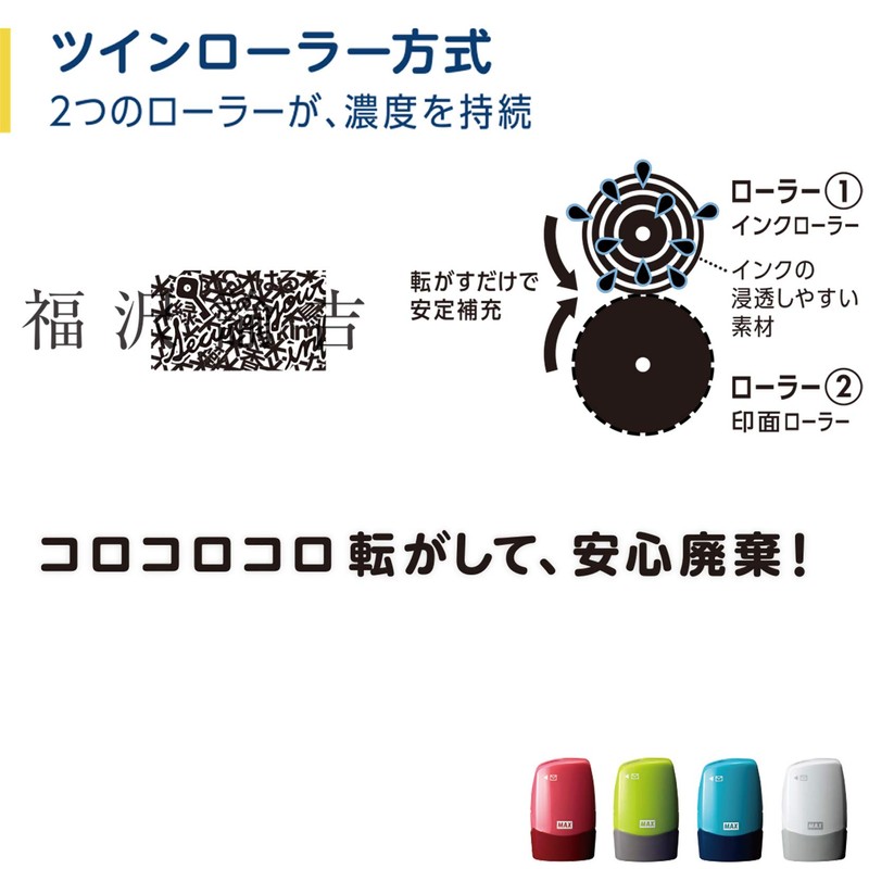 Max SA-151RL/B2 Personal Information Protection Stamp with Letter Opener Coroletta