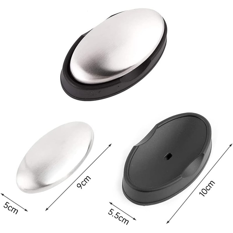 Anti-Rust Stainless Steel Soap Set of 2 Eliminates Odours Eco