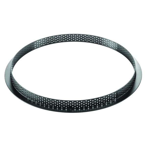 Silikomart - Micro-perforated ring for modern tarts, Ø 25 cm h 2 cm, heat resistant