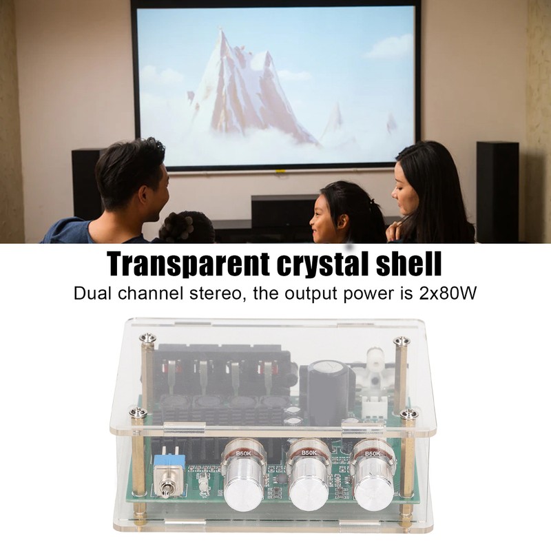 Amplifier Audio Board Digital Dual Channel Stereo Amplifier Sound Preamplifier