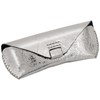 RafiCaro Women's Glasses Case, Genuine Leather, Slim, Soft, Semi-Hard, Magnetic