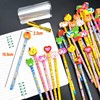 JZK 24 x School HB Pencils Set with Eraser Animals,