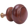 MroMax 25 Pcs 25mm Diameter Round Wooden Knobs Cabinet Furniture