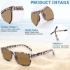 VIDEBLA 3 Pack Progressive Multifocus Reading Sunglasses for Women Men