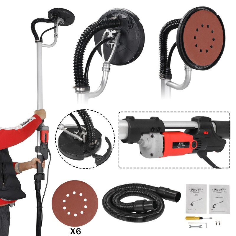 Segawe New Electric Drywall Sander Adjustable Variable Speed With Sanding
