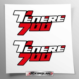 Sticker Kit Compatible with Tenere 700 XTZ700 2020 2021 2022 2023 2024 | Vinyl Sticker Easy to Apply UV Printing | Logo Lettering | Stickersland® (Red)