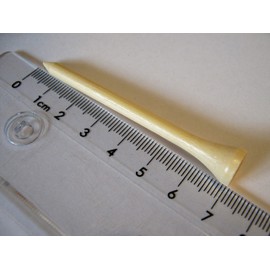 GOLF-TEES.SHOP Golf Tees in Eco Box - 54 mm (Pack of 150) / 70 mm (135 Pieces) - Hardwood or Bamboo - Various Colours (70 mm (Bamboo), Natural (Clear Lacquer))