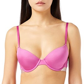 Emporio Armani Women's Iconic Microfiber Contour Bra, Azalea, 34D