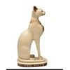 Discoveries Egyptian Imports Bastet Cat Goddess Statue - White -