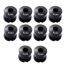 Saiper 10pcs M8 Single Bike Chainring Bolts 7075 Aluminum Alloy Bicycle Crankset Nuts Chainwheel Screws Fit for Road, Mountain, BMX, MTB, Fixie