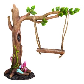 Miniature World MW02-004 Leaf Tree Swing Resin Ornament