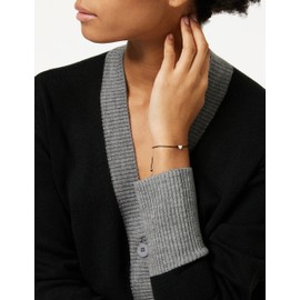 Black Fabric Necklace with Silver filigree heart bracelet – small heart – Hand Made