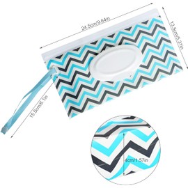 4pcs Dispensador de toallitas húmedas para bebés, estuche portátil recargable para toallitas húmedas de viaje, contenedor de toallitas húmedas impermeable con cremallera sellada para mantener las toallitas húmedas (multicolor B)