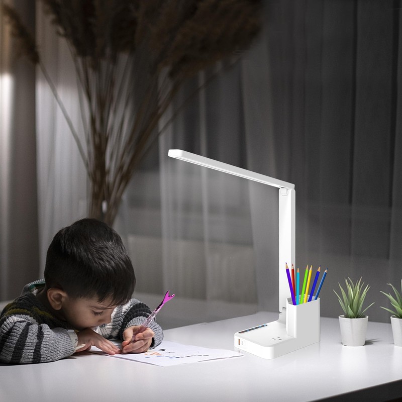 COZOO LED Desk Lamp with 2 USB Charging Ports,Type C