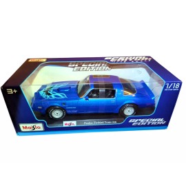 Maisto 1:18 Diecast Model Car Pontiac Firebird Trans Am Blue - Special Edition
