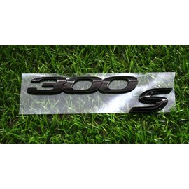 1pc Custom 300-S Trunk Emblem Nameplate 3D Badge Replacement for New 2020-2023 NoiseTrunk (Glossy Black)
