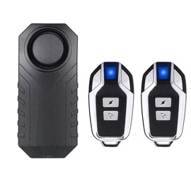Mengshen Motorcycle Anti-Theft Alarm, Motorcycle Security Alarm, 110dB Waterproof Vibration Motion Sensor (2 Remotes Included)