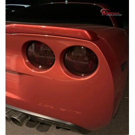 Aggressive Overlays C6-TL-1 - FITS: 2005 to 2013 C6 Corvette Smoked Vinyl Tail Light Overlay kit tints