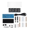 Risegun DIY Digital Clock Kit 4 Digit LED Clock Electronic