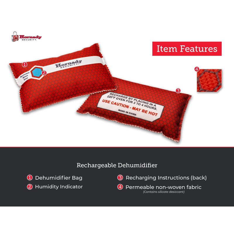 Hornady Reusable Dehumidifier Bag 450G, 95908 - Portable, Easy to