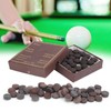50pcs/box 10mm Cue Tips Kit Snooker Red Leather Cue Stick