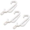 Plastic Sliding Curtain Track Hook Gliders In White (10 Pack)