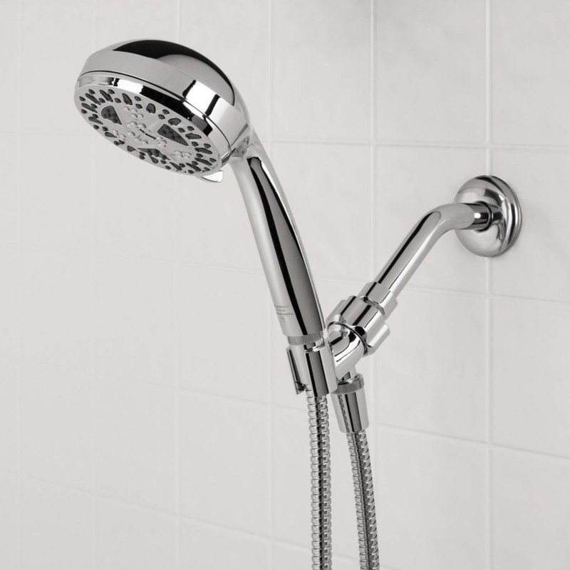 Aqua Vista 4.5-in. Polished Handheld Shower Head with 6 Spray
