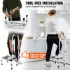 VEVOR Step Stool 1-Step 330lbs Capacity, 3 Adjustable Height with
