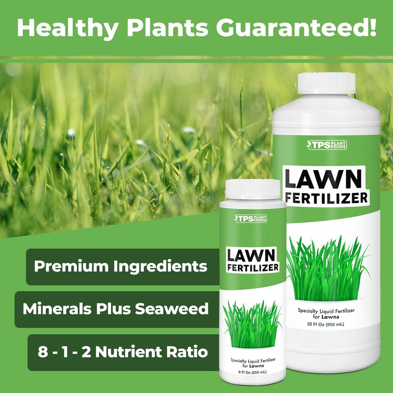TPS NUTRIENTS Lawn Fertilizer for All Grass and Lawn Types,
